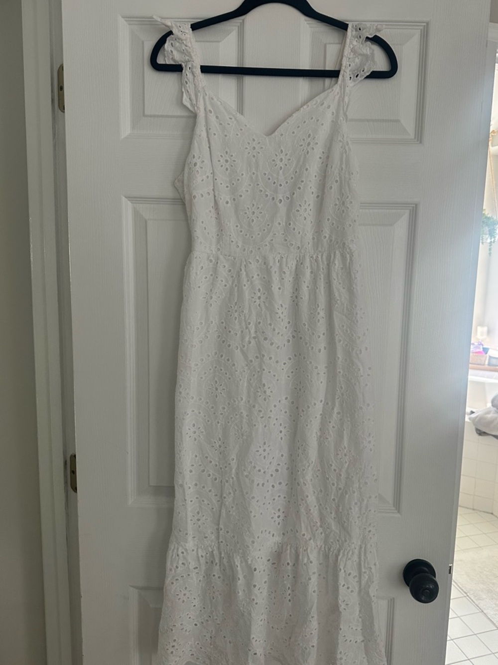 Sincerely Jules White Eyelet Maxi Dress